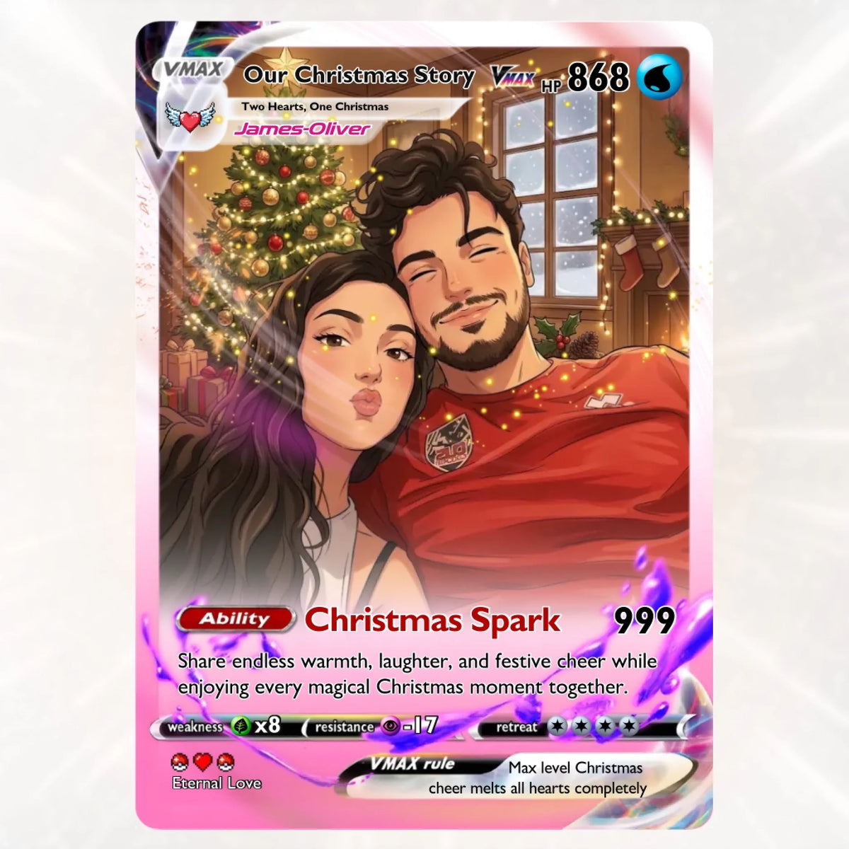 Vmax Card - có nền màu - cặp đôi Christmas- thuỷ